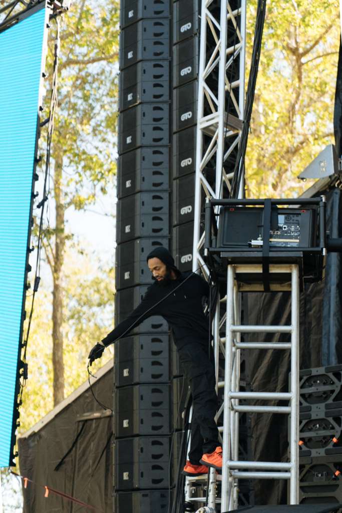 Blake working on production